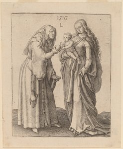 Jungfrun och Sankta Anna av Lucas van Leyden
