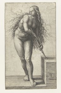 Lucretias självmord av Lucas van Leyden