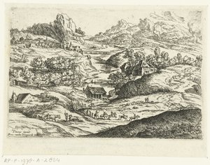 Landskap med ryttare Små landskap efter Titian (serietitel)