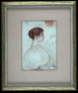 Chef för en ung flicka, ca. 1900. av Lucia Fairchild Fuller