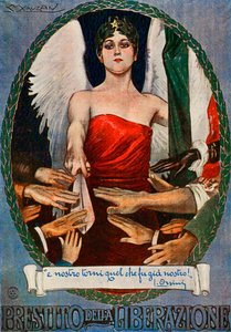 Krigsobligationer - Italienska första världskriget av Luciano Achille Mauzan