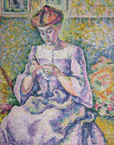 Virkar kvinna, 1908 av Lucie Cousturier