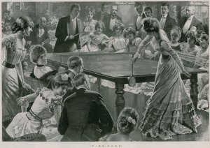 Ping-Pong (litografi) av Lucien Davis