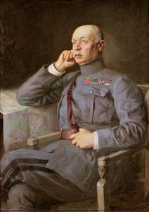 Porträtt av den franske marskalken Fayolle Emile av Lucien Hector Jonas