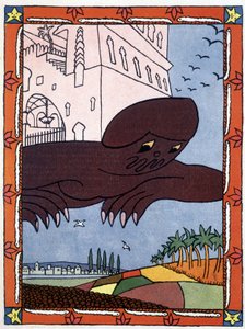 Ett geni - i "" Tusen och en natt"" ill. av Lucien Laforge (1889-1952)