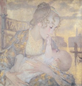 Mutterschaft oder Jungfrau von Venedig von Lucien Levy-Dhurmer