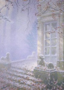 Vinter, Petit Trianon (pastell på papper)