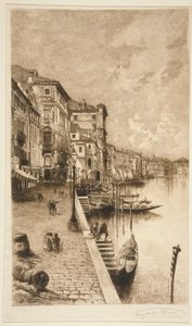 Quai, Venedig av Lucien Marcelin Gautier