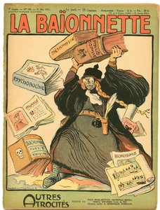 Omslag till ""La Baionnette"", Satirical in Colors av Lucien Metivet