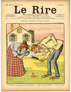 Omslag till "Le Rire", Satirical in Colors av Lucien Metivet