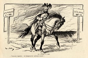 Le Rire rouge, satirisk i svartvitt av Lucien Metivet