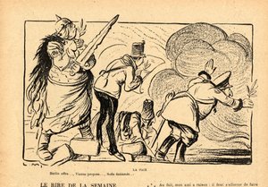 Le Rire rouge, satirisk i svartvitt av Lucien Metivet