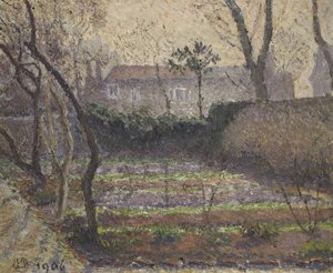 Rimfrost, Chiswick, 1906 av Lucien Pissarro