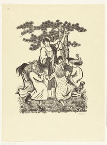 Runddans La Ronde av Lucien Pissarro