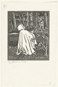 Roodkapje Lilla Rödluvan av Lucien Pissarro