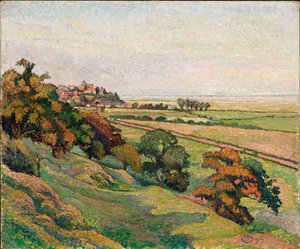 Råg från Cadborough, solnedgång av Lucien Pissarro