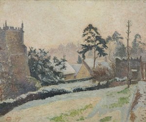 Snöplats i East Knoyle, Wiltshire, England