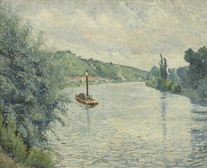 Pråmen av Lucien Pissarro
