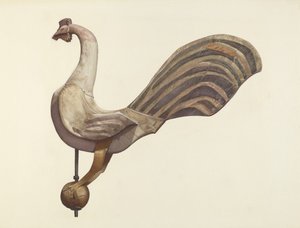 Rooster väderflöjel, 19351942. av Lucille Chabot