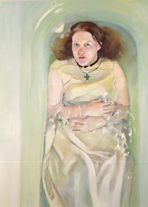 Flicka i badkar, 2004 (olja på duk)