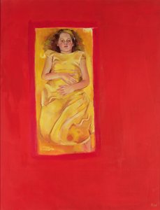 Flicka i säng, 2004 (olja på duk)