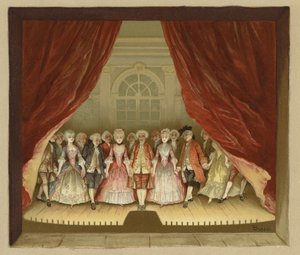 Illustration till The School for Scandal (kromolit) av Lucius Rossi