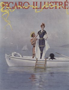 Fullt vatten till sjöss. Omslag av Le Figaro Illustre, augusti 1894