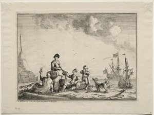 Fiskförsäljare, 1701. av Ludolf Backhuysen