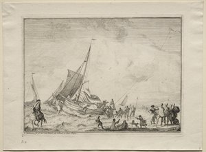 Att sjösätta ett skepp, 1701. av Ludolf Backhuysen