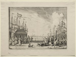 Hamnen i Amsterdam, 1701. av Ludolf Backhuysen