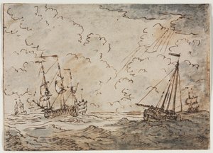 Skepp till sjöss, 1600-talet.