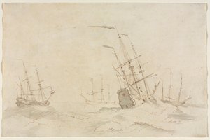 Skepp, andra halvan 1600-talet. av Ludolf Backhuysen
