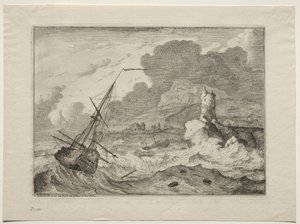 Storm på havet av Ludolf Backhuysen
