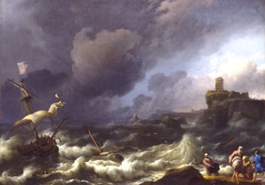 Stormen, sent 1600-tal av Ludolf Backhuysen I