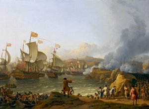 Slaget vid Vigo Bay av Ludolf Bakhuizen