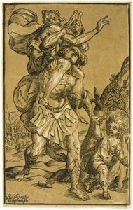 Aeneas som bär sin far, Anchises