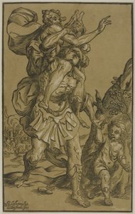 Aeneas och Anchises av Ludolph Büsinck