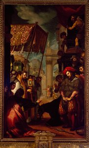 Sankt Antonius av Padua mulens mirakel av Ludovico Cardi