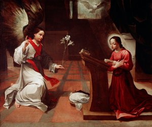 Bebådelsemålningen av Lodovico Carracci (Ludovic Carrache