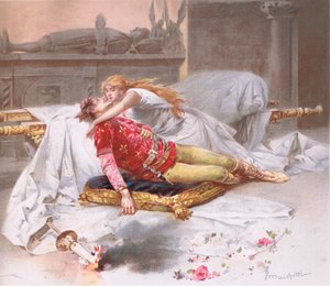 Gå och ta dig dit för jag kommer inte bort. , illustration från Romeo och Julia,