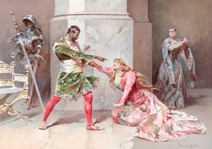 Illustration till Shakespeares Othello (kromolit)