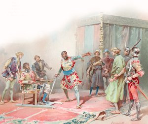 Illustration till Shakespeares Othello (chromolitho)