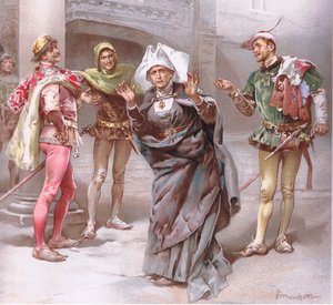 Sjuksköterska Gud, god morgon mina herrar, illustration från Romeo och Julia,