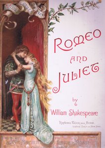 Titelsida, illustration från Romeo och Julia,