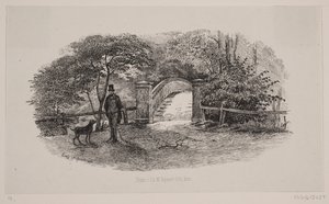 En del av Frederiksberg trädgård av Ludvig Messmann