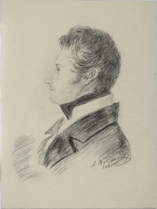 Porträtt av greve Matvey Yuryevich Vilyegorsky 1794-1866, 1821 av Ludwig Bramson