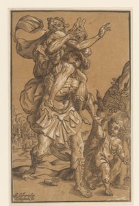 Aeneas bär sin far från Troja av Ludwig Businck