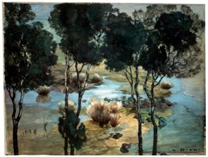 Landskap, 1900-tal. av Ludwig Dill