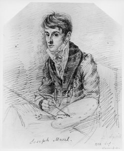 Porträtt av målaren Josef Muxel av Ludwig Emil Grimm