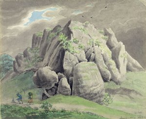 Scharfenstein nära Gudensberg av Ludwig Emil Grimm